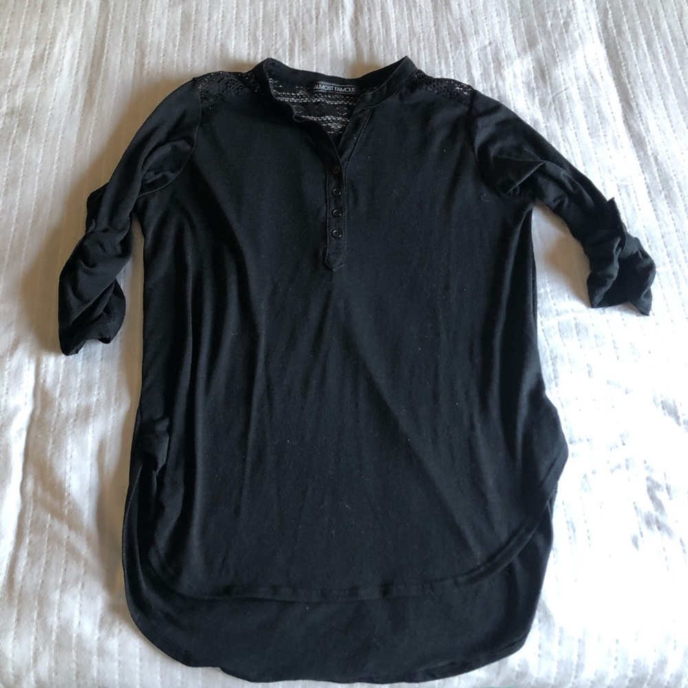 Black tunic shirt